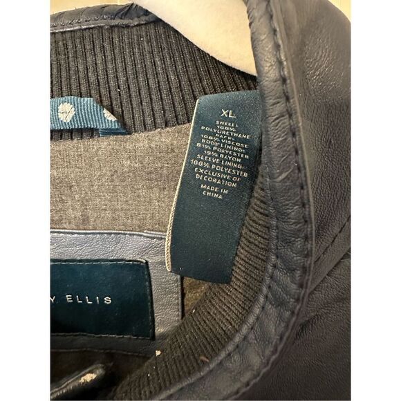 Perry Ellis Blue Buttoned Bomber Jacket - Size XL - Picture 6 of 13